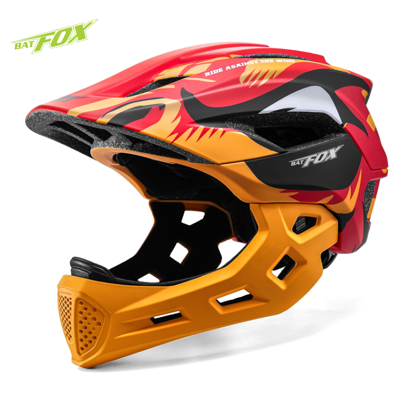Mountain Biking Full Face Helmet - BATFOX детский анфас велосипедный шлем съемный