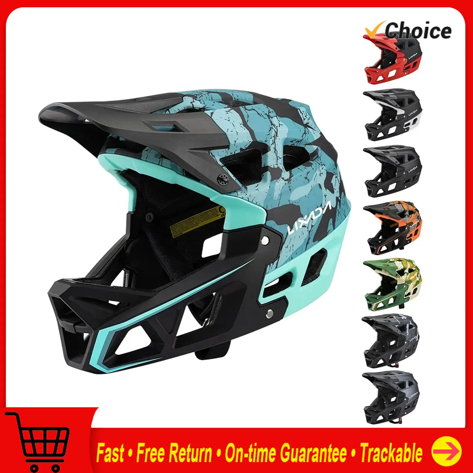 Безопасное велосипедное снаряж – обзор и цена Mountain Biking Full Face Helmet