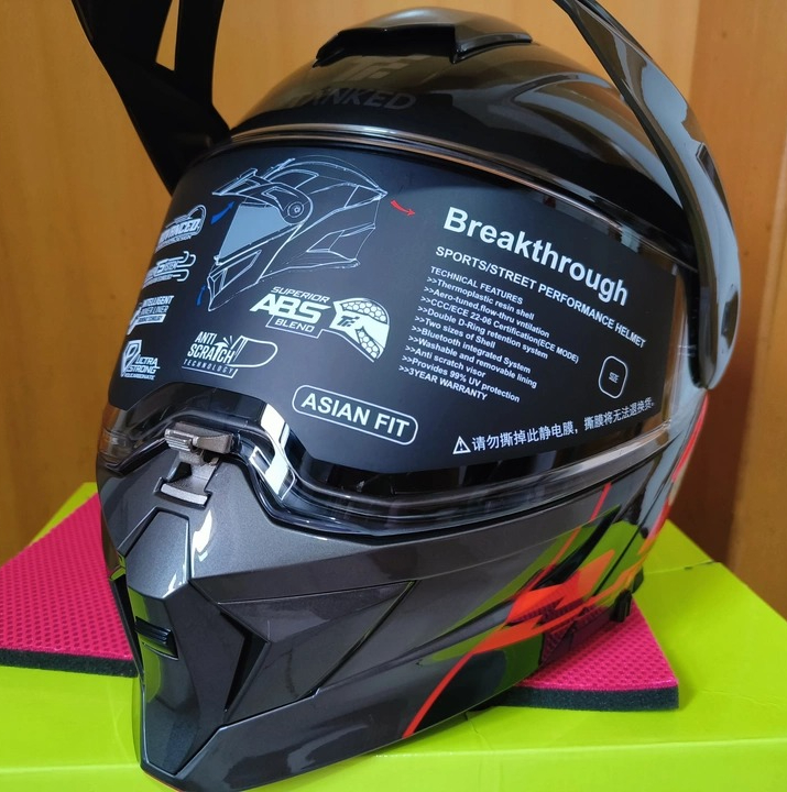 Мужской мотошлем Tanked, закры – обзор и цена Mountain Biking Full Face Helmet