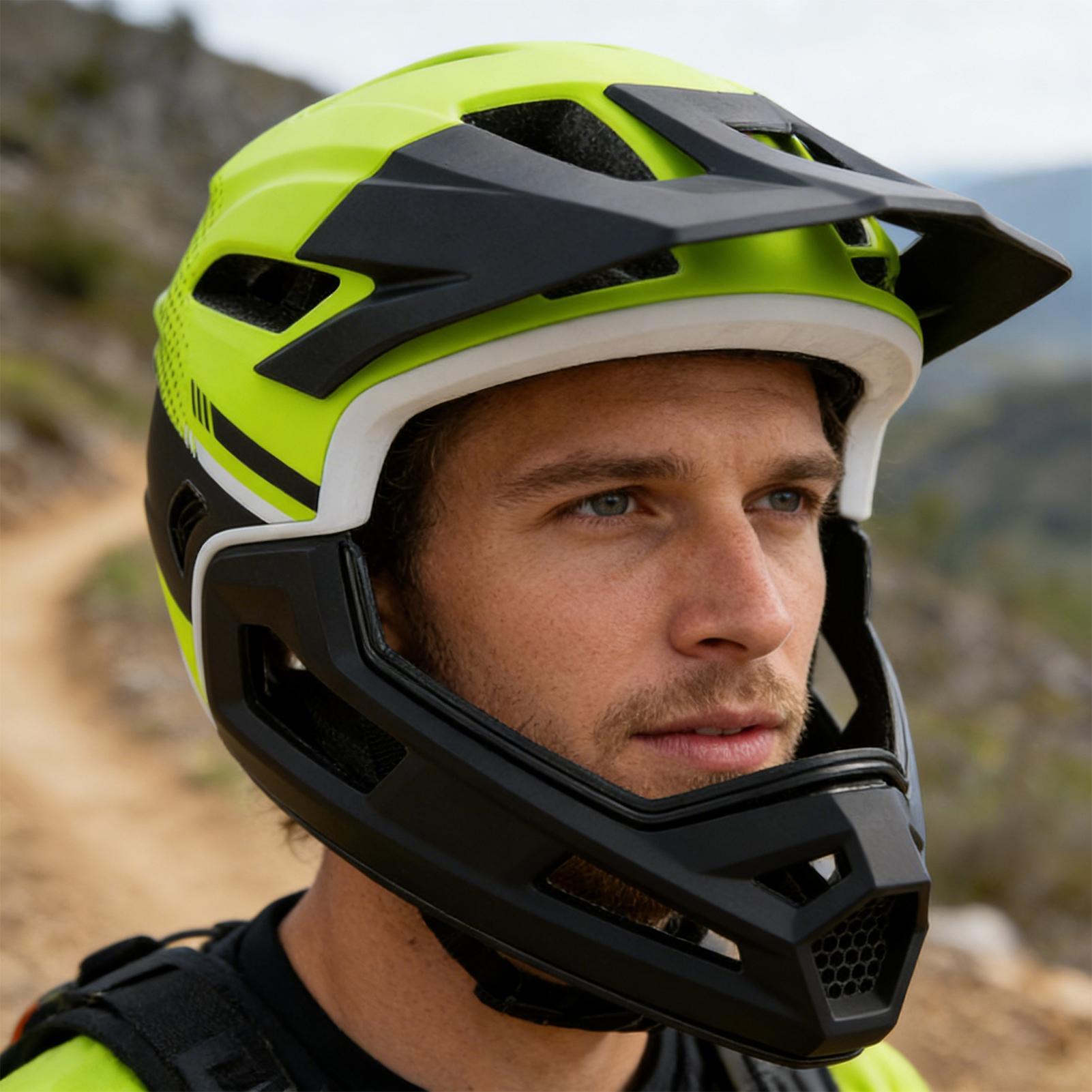 Велосипедный шлем анфас, защит – обзор и цена Mountain Biking Full Face Helmet